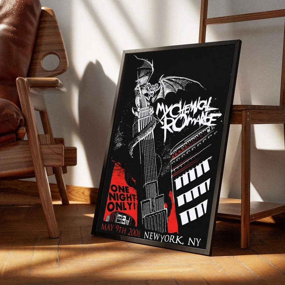 My Chemical Romance Rock Band Canvas Prints Poster Trendy Pop Singer Art Prints Bedroom Wall Art Home Decor Poster Fans Gifts