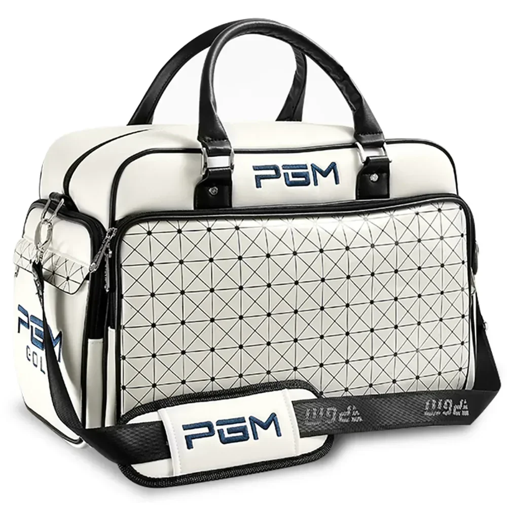 

hot new PGM Golf Bags Large Capacity Leather Golf Bags Waterproof Golf Shoes Bag Double Layer Sports Handbags