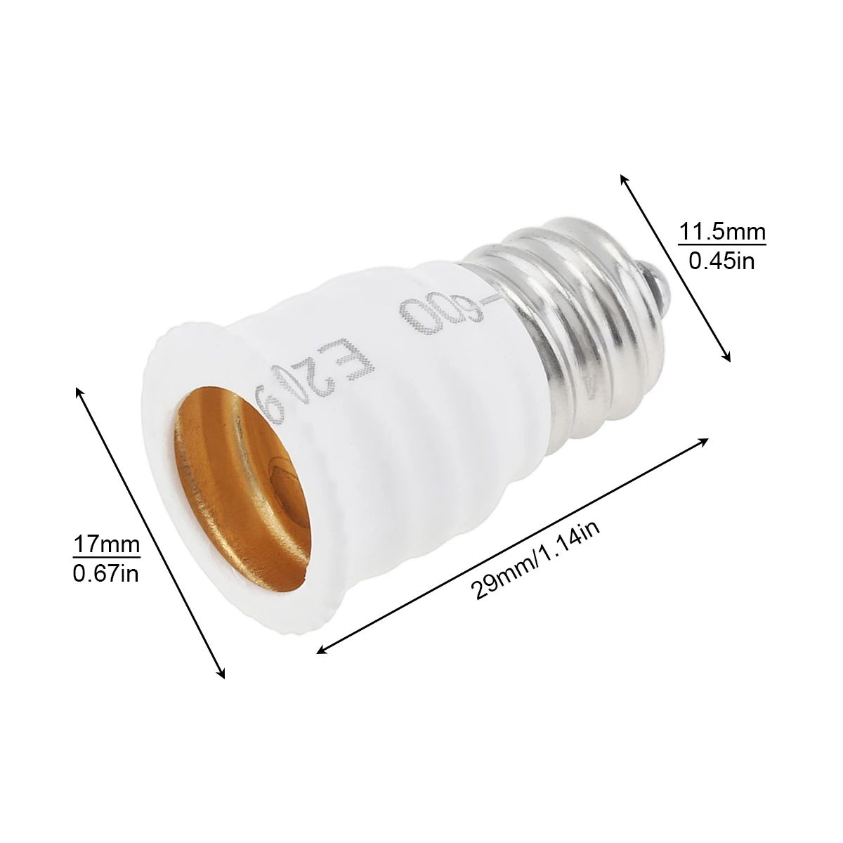 5pcs E12 to E14 Light Socket Adapter Converter LED Light Holder Lamp Bulb Adapter Sockets Changer Lighting Accessories image 2