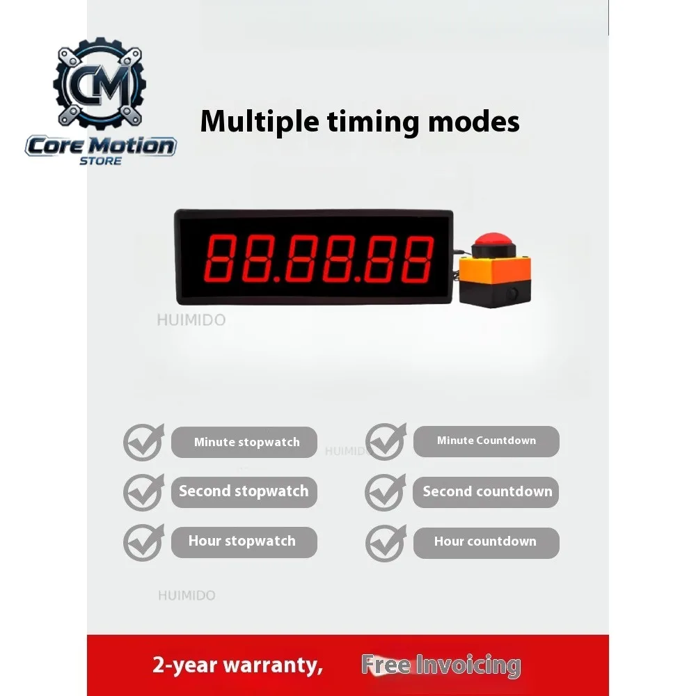 Competition Timer Countdown Stopwatch Counter LED 6-Digit Digital Display Training Speech Timing Equipment with Remote Control