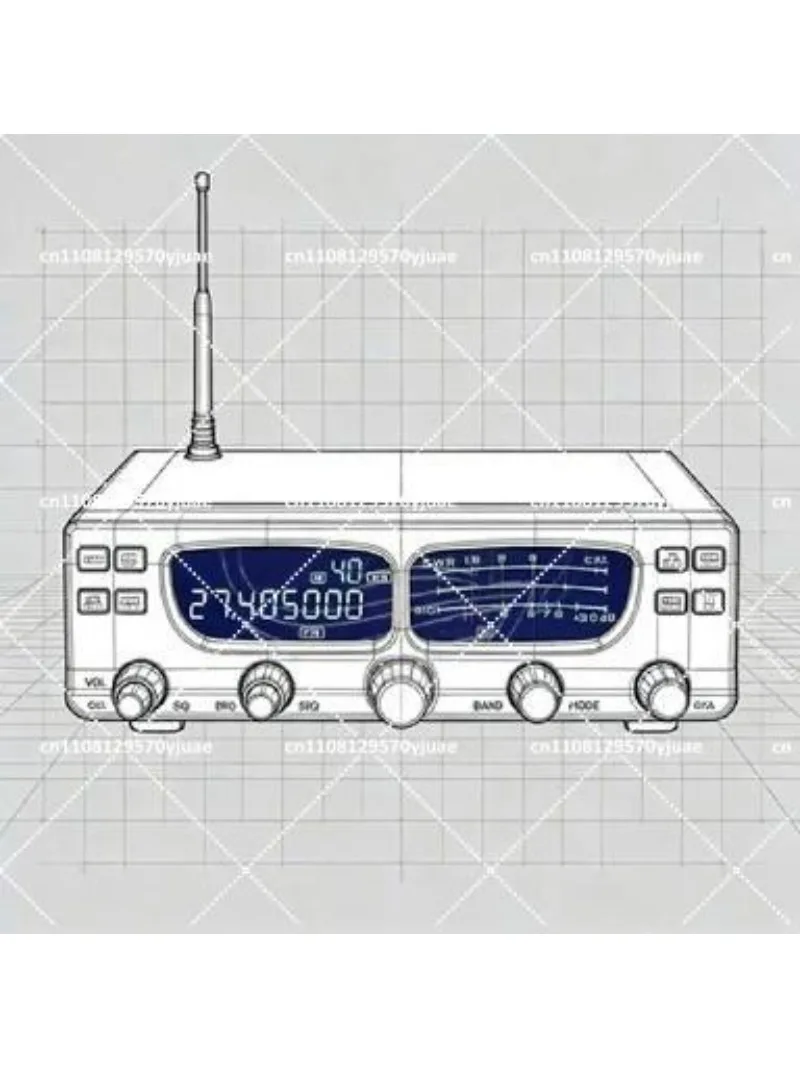 Marine Shortwave Radio Communication Equipment 27MHz-39MHz for Vessel Fishing Boat