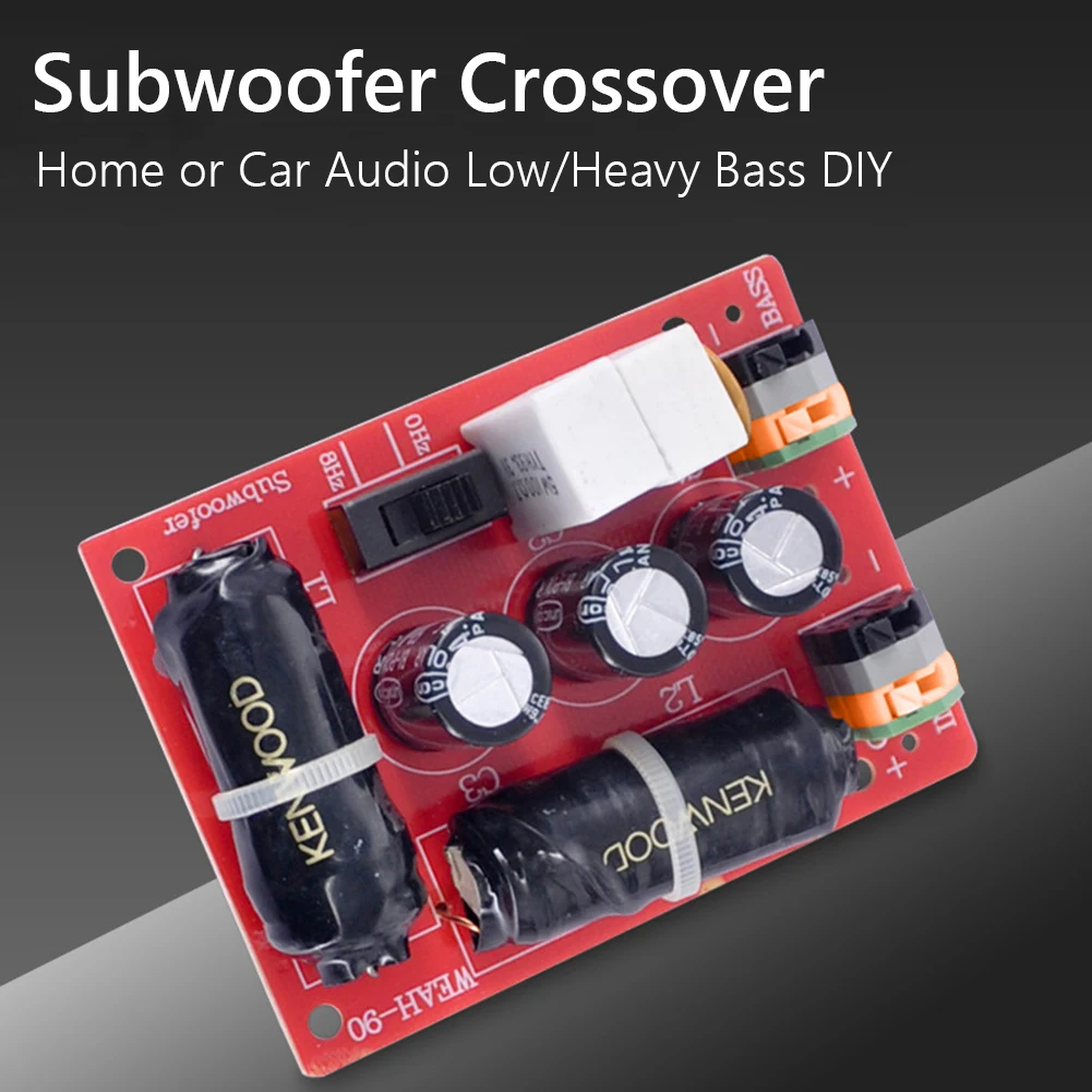 Bass Speaker 40Hz-400Hz Subwoofer Frequency Divider Stereo DIY Audio Crossover