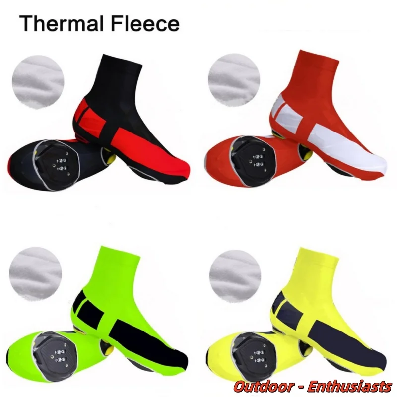 

Cycling Shoe Covers Fleece Thermal Dustproof Man Woman Overshoes Road Bicycle Bike MTB Winter Cycling Shoe Cover wholesale