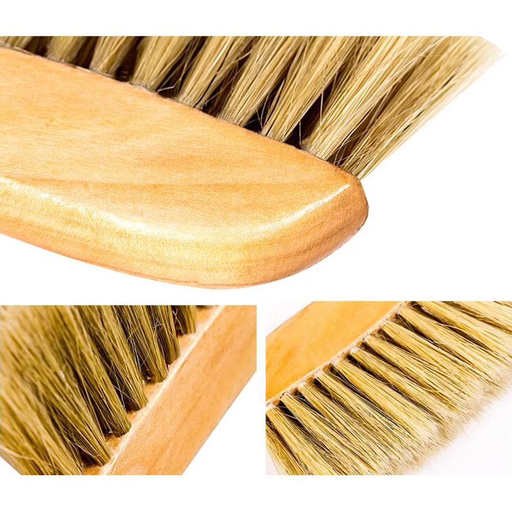 

Ergonomic Wood Handle Bed Sheet Duster Soft Bristle Brush For Sofa Carpet Cabinet Clothes Desk Car Bedding Removal