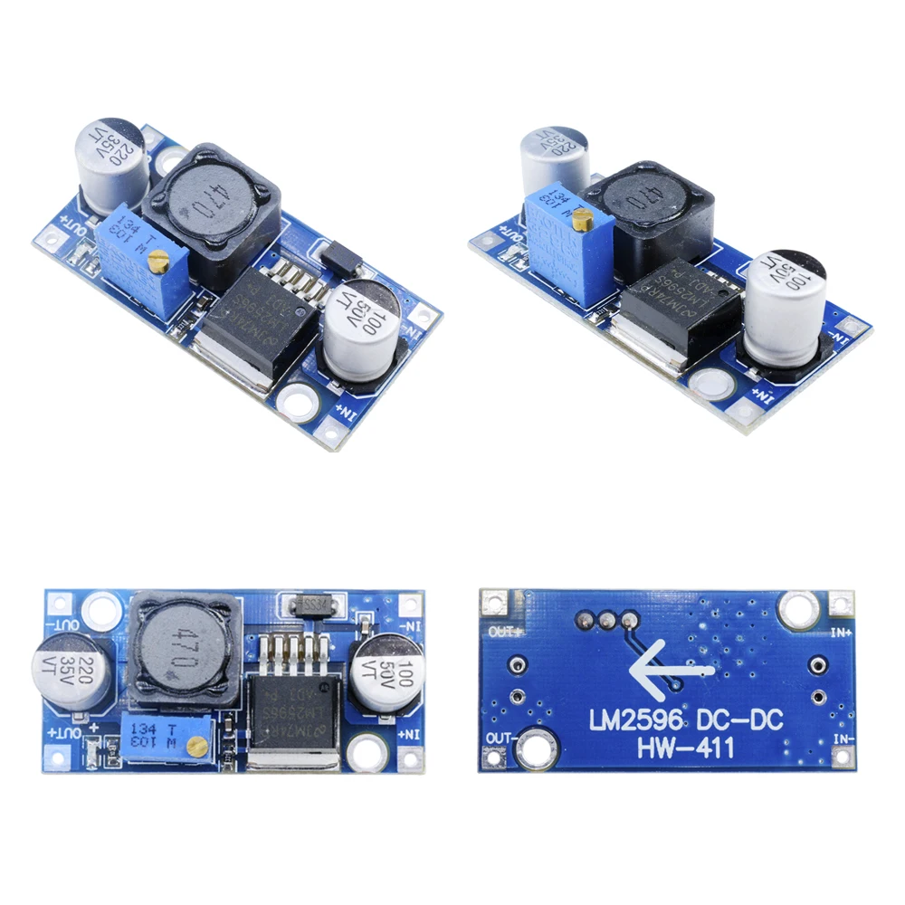 3A DC-DC Buck Converter Einstellbares Spannungsreglermodul 3,2V-35V bis 1,25V-35V Step Down Netzteil für Auto-USB-Ladegerät