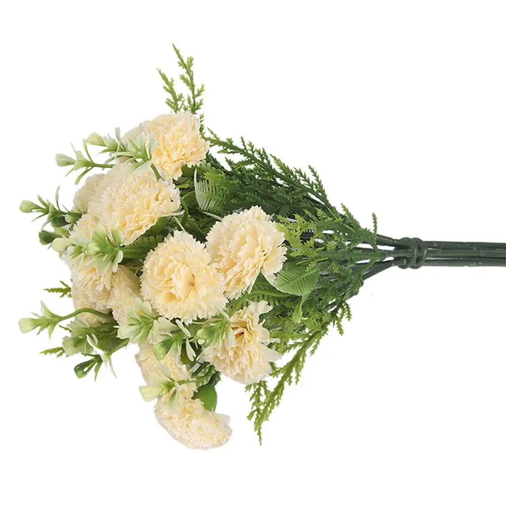 1 Branch Fancy Simulation Flower  Realistic Colorfast Faux Flower  Flower Arrangement Fake Carnation Flower Branch