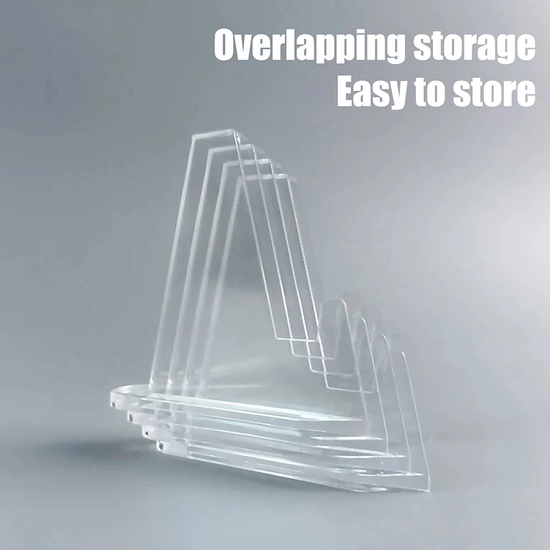 

1Pc Clear 9 Compartments Acrylic Storage Case Or 10 Mini Brackets For Badge Display Stand Nail Art Crafts And DIY Accessories