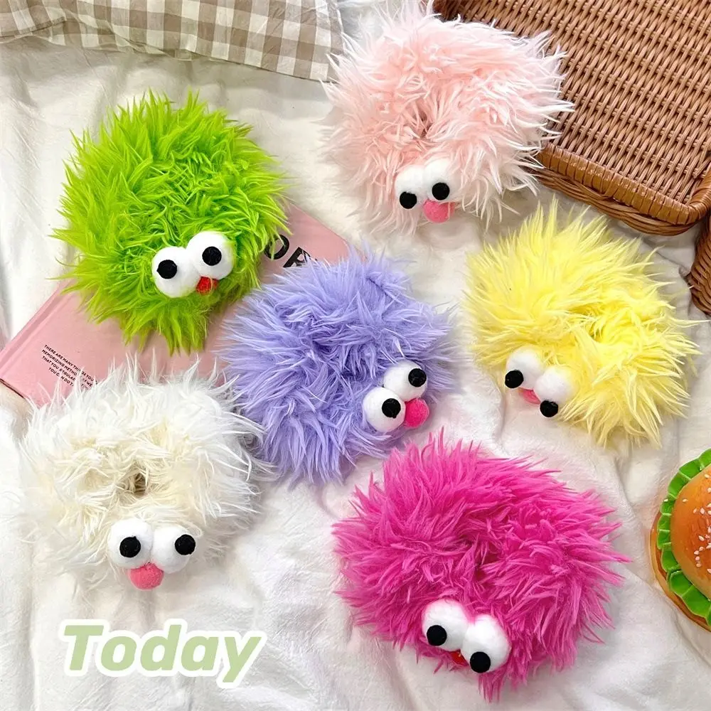 Korean Cartoon Doll Hair Rope Plush Scrunchies Children Ugly Doll Rubber Hair Bands Ponytail Holder