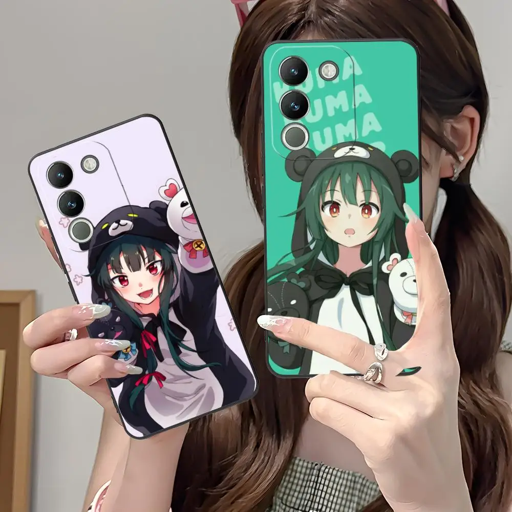 

Чехол для телефона с изображением аниме-медведя Кума Юна для VIVO Y77 76 75 74 73 72 58 56 55 51 50 38 36 Y19 Y18 Y03 Y01 5G, красочный чехол с принтом