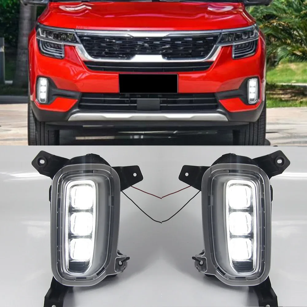 LED front Daytime Running Light for kia seltos kx3 2020 2021 Korean version