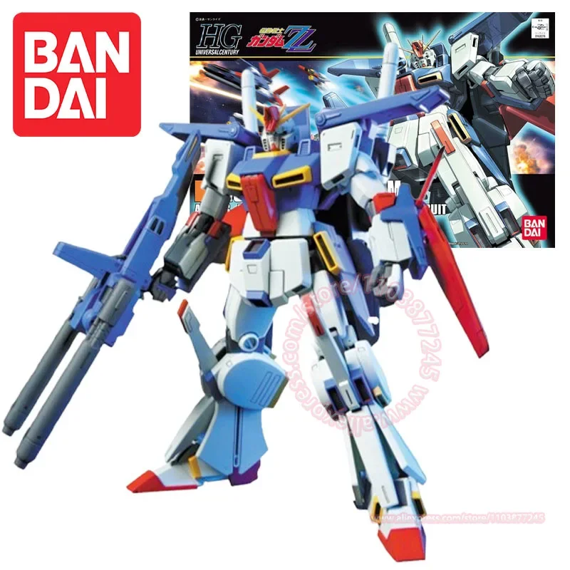 BANDAI MSZ-010 ZZ GUNDAM HGUC 1/144 Trendy Figure Peripheral Model Action Figures Decorative Ornaments Children's Toys Assembled