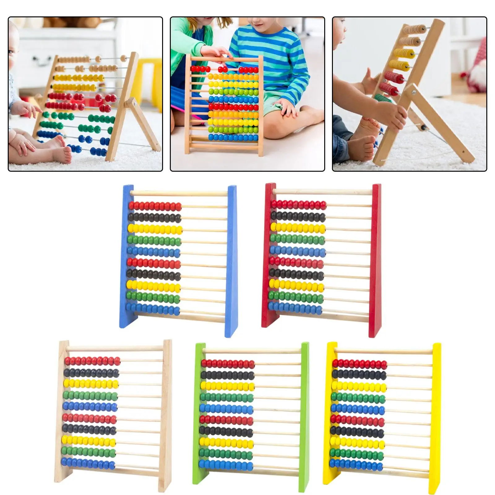 Counting Frame Educational Toy Classic Wooden Educational Counting Toy