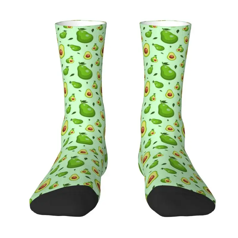 

Cute Fruit Avocado Print Men Women Crew Socks Unisex Fashion 3D Print Dress Socks