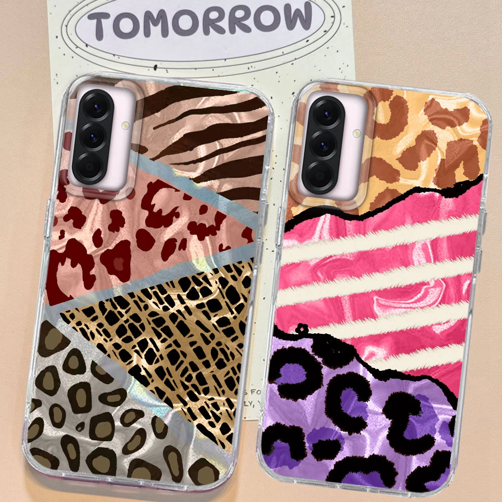 

Leopard Print Water Wave Texture Phone Cases for Samsung Galaxy A55 A56 A36 A26 A16 A54 A14 A24 A34 A06 A53 Shell Silicone Cover