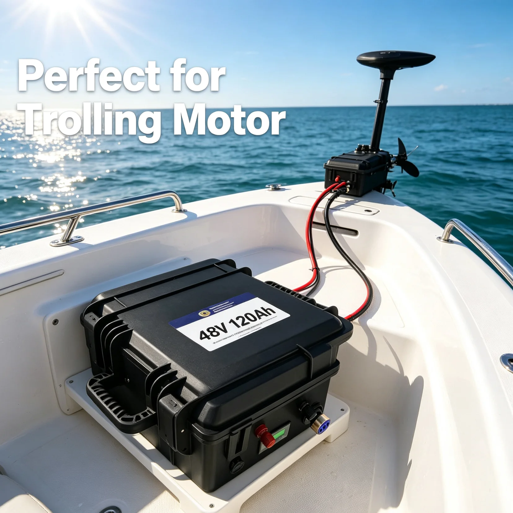 48V 120Ah 150Ah 200Ah LiFePO4 Deep Cycle Battery for Solar RV Marine Off-Grid