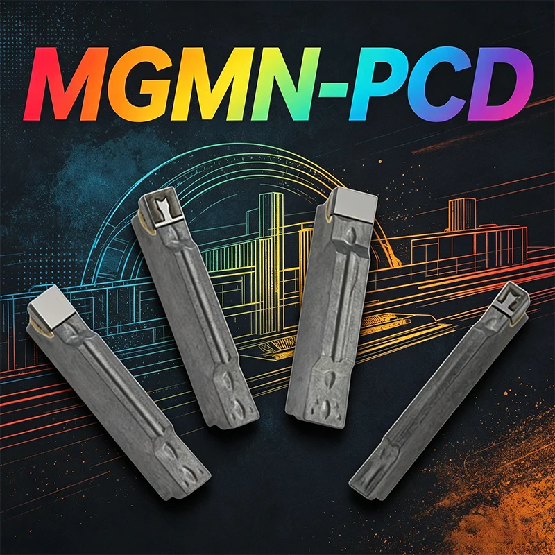 

PCD MGMN Carbide Inserts CNC Lathe Turning Tools for Aluminum Copper Alloy Plastic Glass Fiber Non-Metal Cutting