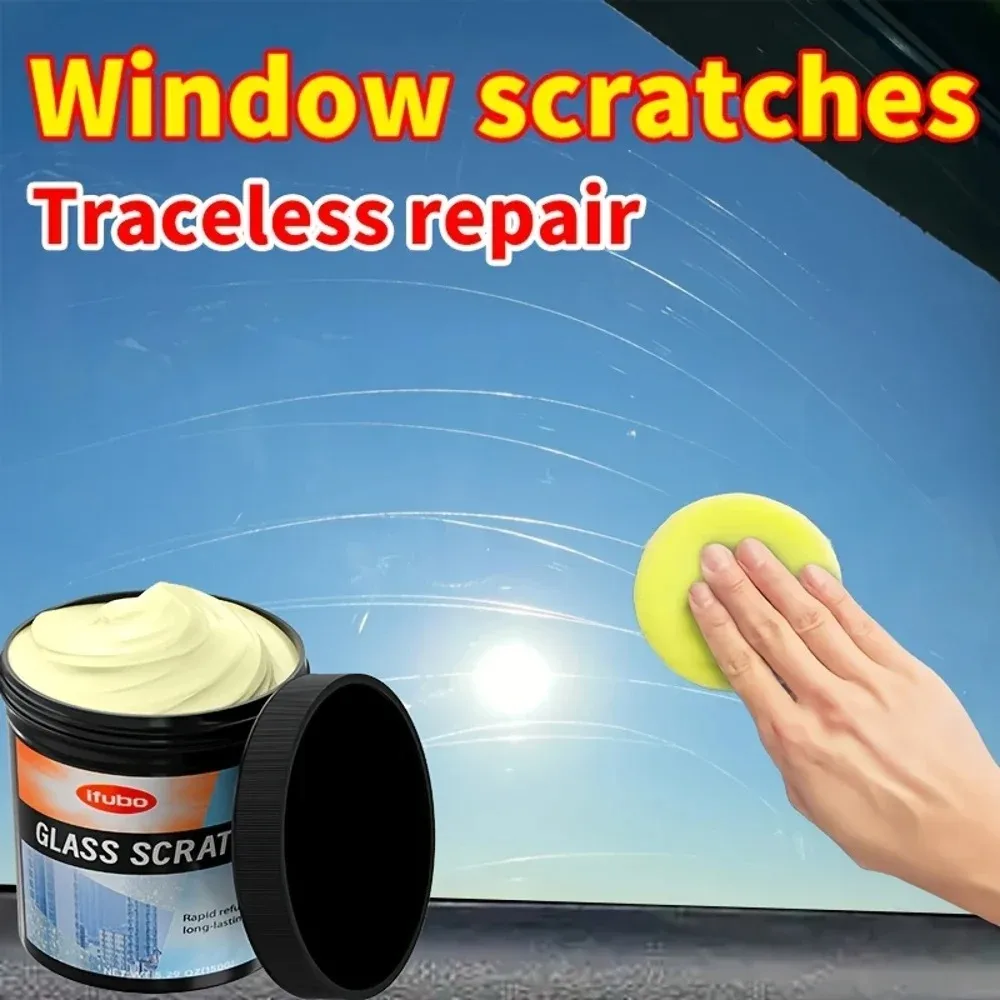معجون إصلاح جديد للخدوش الصغيرة على النوافذ والزجاج - يعيد وتلميع خدوش زجاج السيارة، ويزيل العيوب من #3
