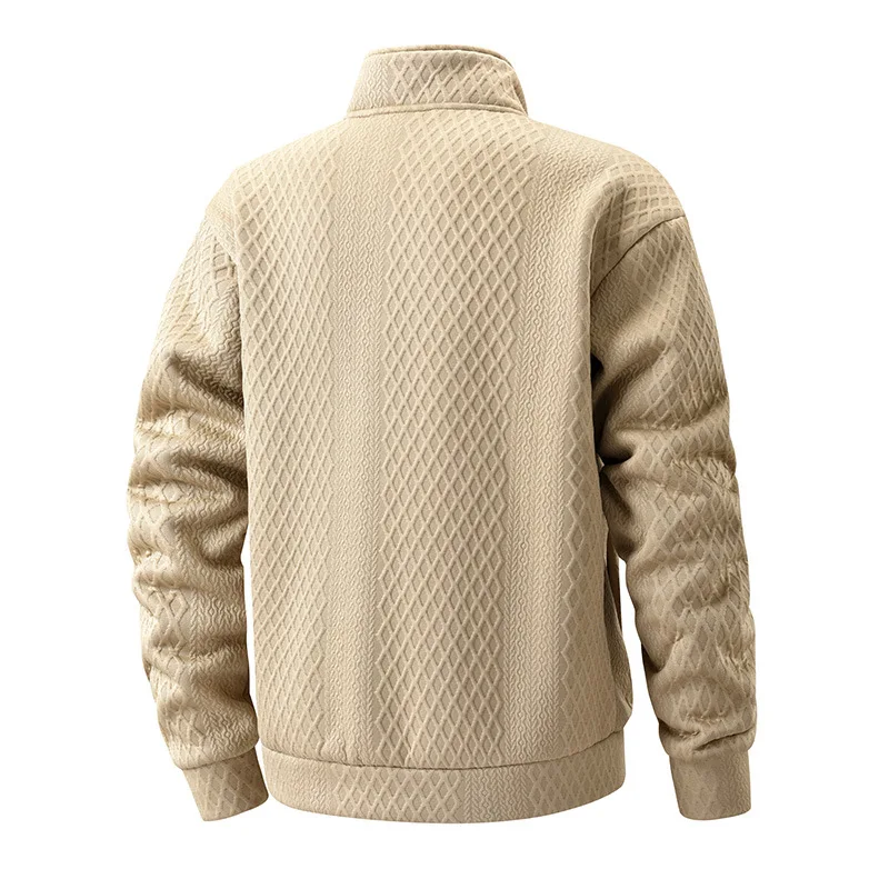 2026 Autumn High Street Fashion Simple Loose Sweater Jacket