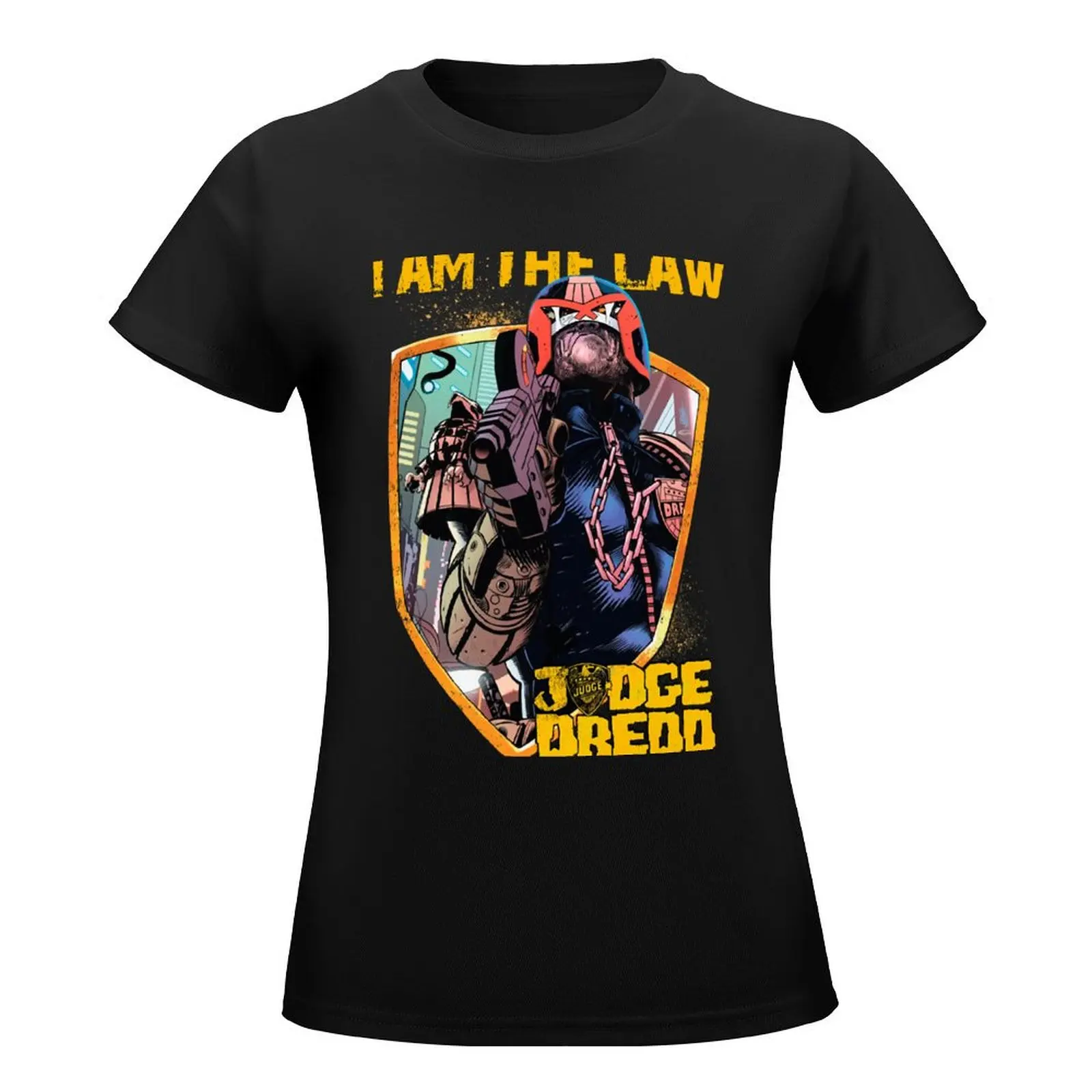 Dredd - I Am The Law T-Shirt aesthetic clothes Short sleeve tee Women's tops