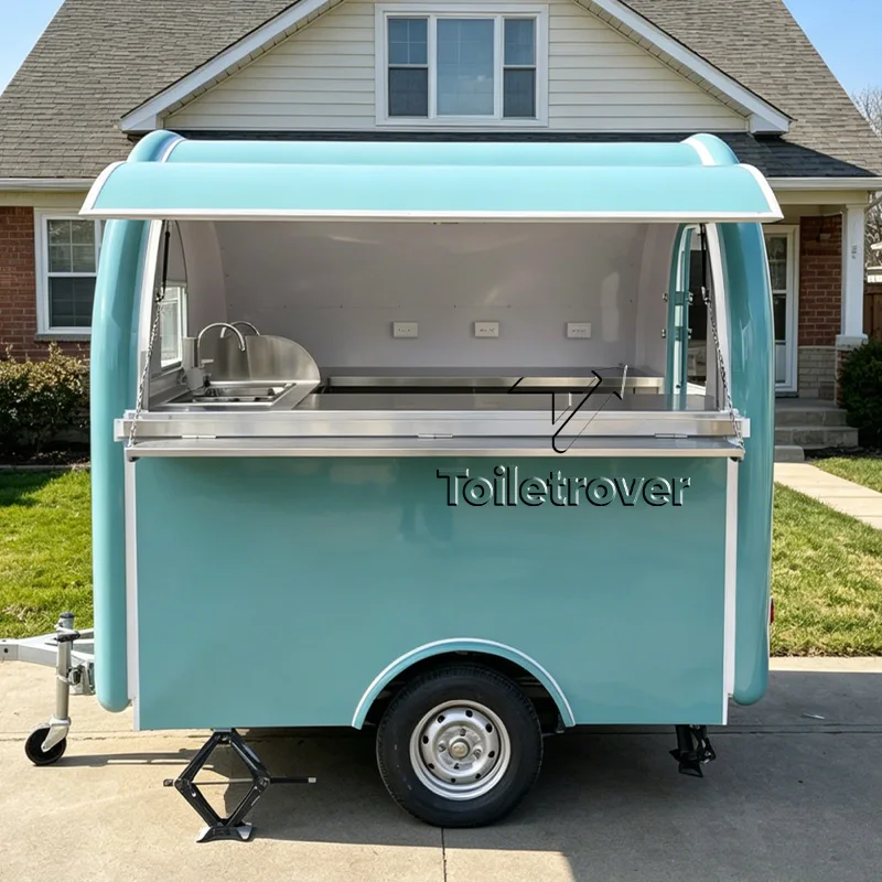 

Cheapest Food Truck Trailer Hot Dog Food Cart Mobile Food Trailer Ice Cream Food Truck with Full Kitchen Equipment