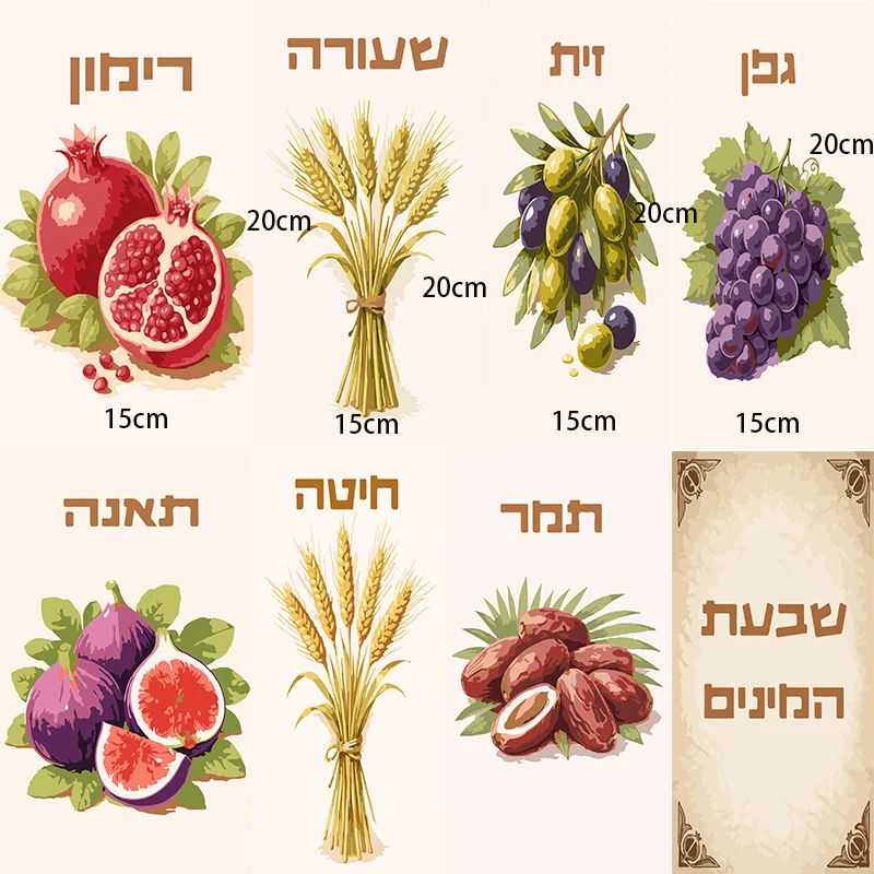 קישוט לסוכה שבעת המינים