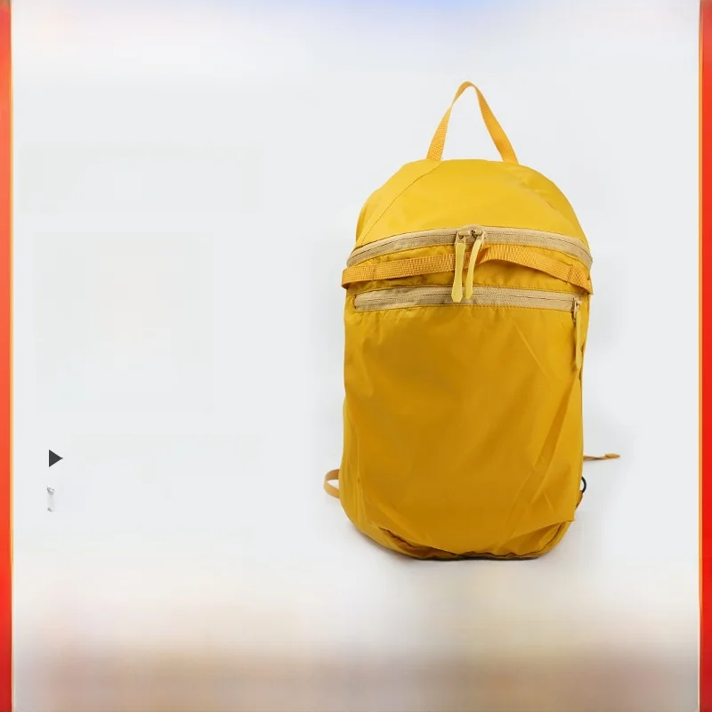 Ultra-Lightweight Double Shoulder Bag 15L Small Sports Bag Women Foldable Storage Backpack Men Travel Lightweight Hiking Bag