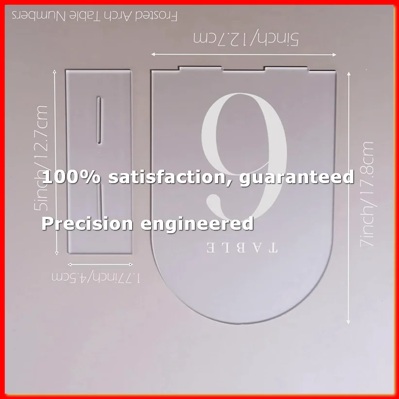 

Frosted Arch Table Numbers for Wedding, 20 Pack 5X7Inch Frosted Arch Acrylic Table Signs,Perfect for Table Decoration-A22U