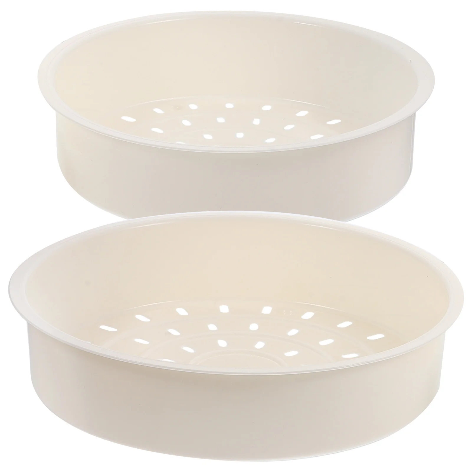 

2pcs Plastic For Food Kitchen Steamer Basket Multi-Functional Cooking Steamer Lightweight Even Heating