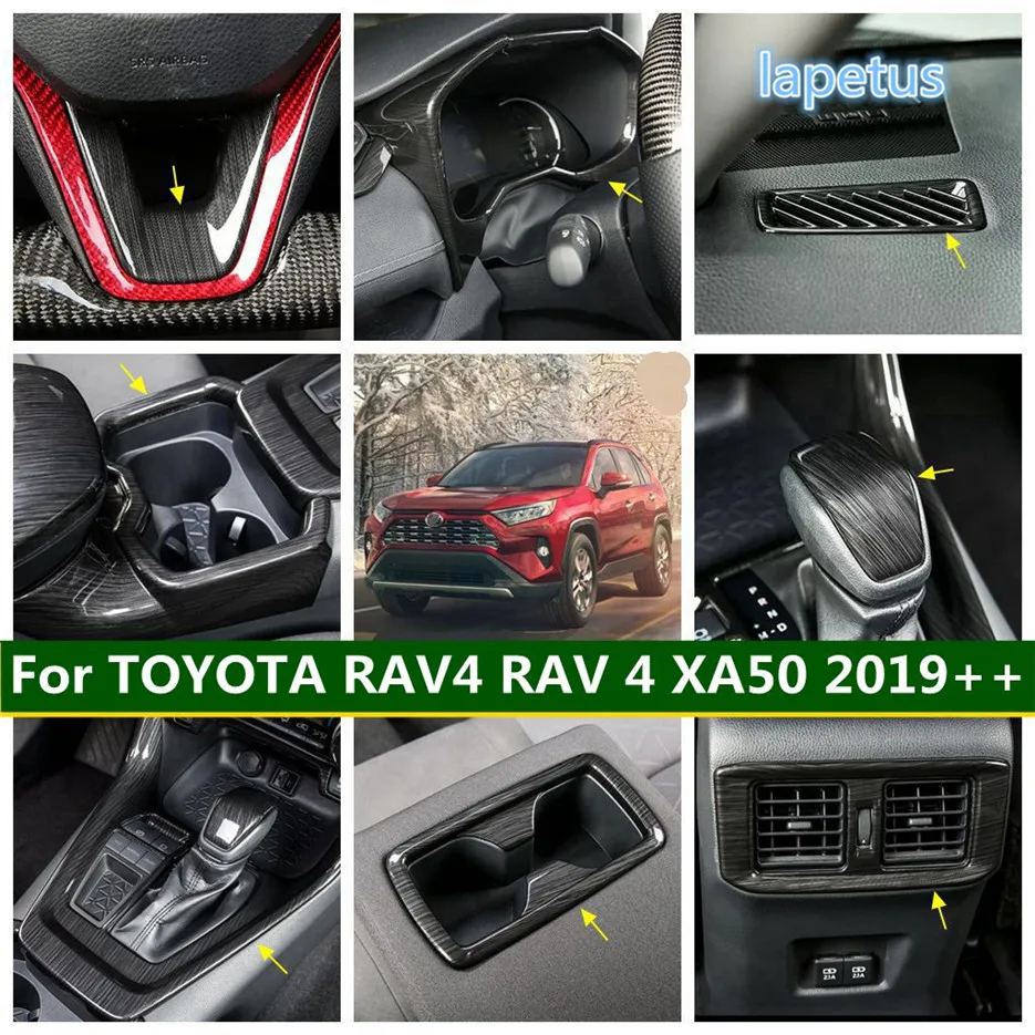 

Inner Door Armrest Window Switch Control Decoration Panel Car Accessories Cover Trim Fit For TOYOTA RAV4 RAV 4 XA50 2019 - 2024