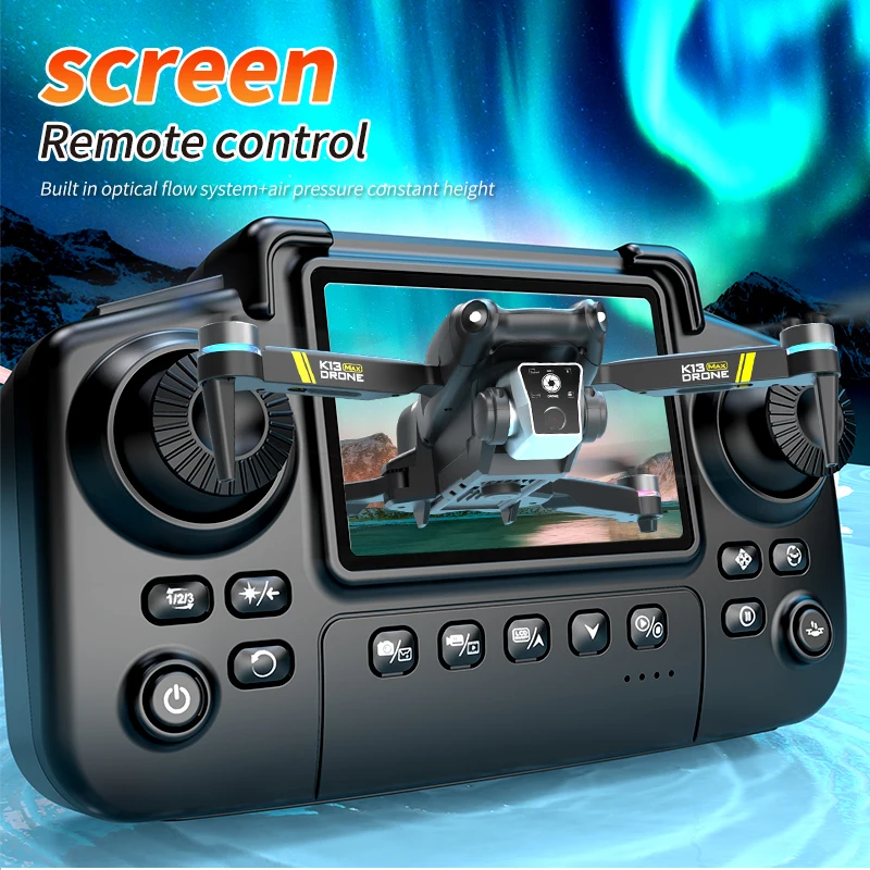 

8K HD Dual Camera Brushless Remote Control Screen WIFI FPV Quadcopter Toy 2.4G Optical Flow Positioning Headless Mode RC Drone