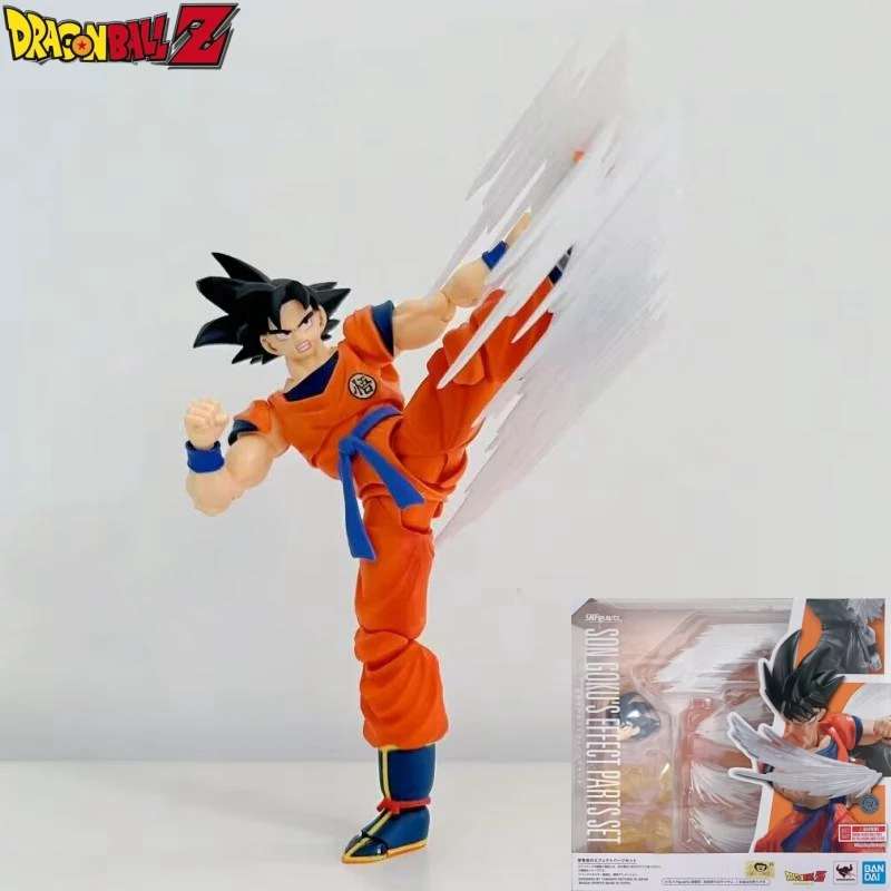 Original Bandai Dragon Ball Special Effects Kit S.H. Figuart Sun Goku Fist Style Kamepai Qigong Kits People Funny Toys