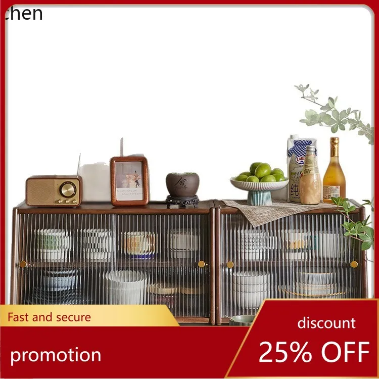 

Zml solid wood desktop organizer, tabletop storage rack, coffee cup storage cabinet, dustproof tea cup organizer, drawer style