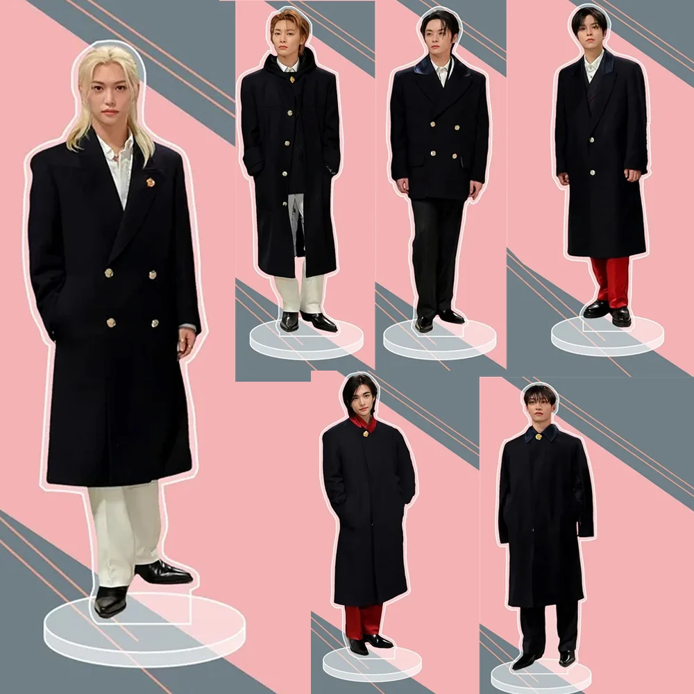 Idol Boy Group gabardina acrílica con soporte Felix bancan, modelo de placa decorativa, figura de escritorio original, adorno de producto para seguidor