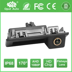 Ahd 1080p 170 ° Grad Fisheye Kofferraum Handsc halter Rückfahr kamera für Audi A3 A4 VW Touran Tiguan T6 Polo Skoda Speed Octavia