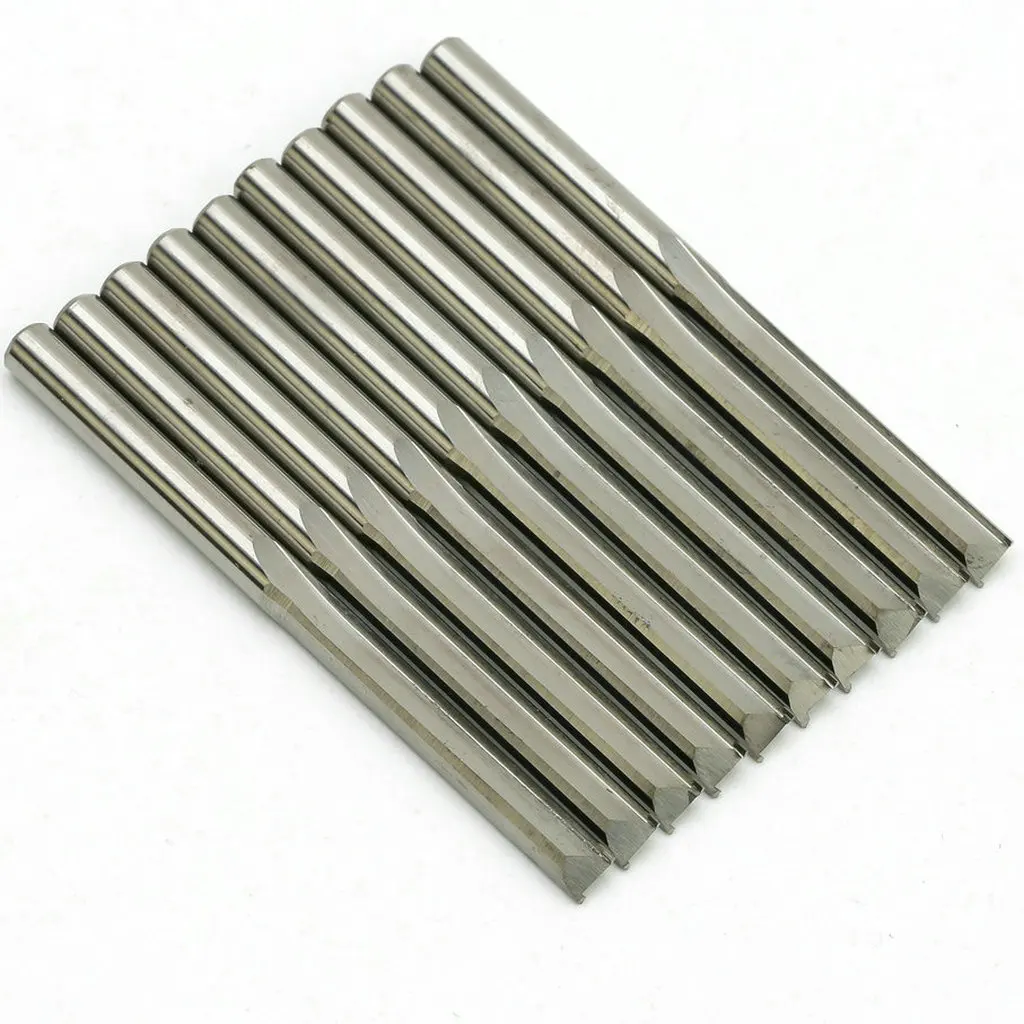 Imagem -03 - Tungstênio Aço Fresa Carboneto Sólido Gravura Escultura Madeira Mdf Ferramenta de Corte Cnc Router Bit End Mill Grupo Flauta Reta