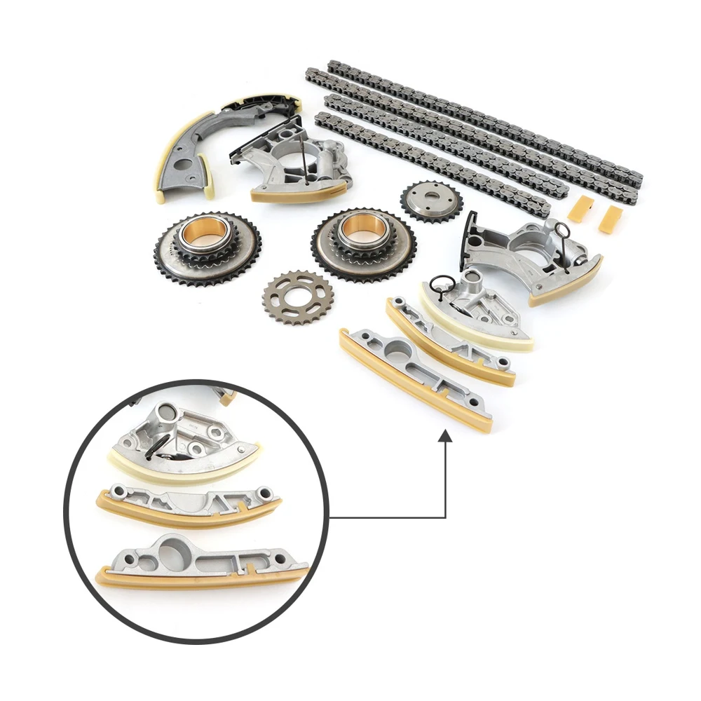 Timing Chain Kit & Gears For AUDI Q5 A6 3.2 3.0 V6 A8 S8 4.0 V8 CCAA CALA w/Gears 2 years warranty