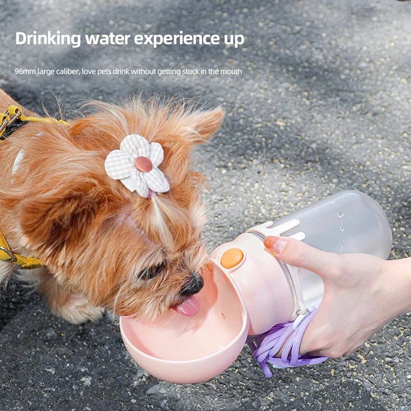 Portable Dog Water Bottle, Travel, Outdoor Drinking Fountain, 360ml, Leak Proof, Pet Drinking Bottle, Cats & Dogs, Pet Companion