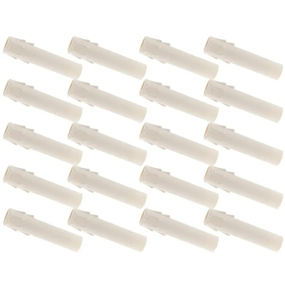 

15 Pcs Tube Chandelier Socket Covers Plastic Dripping Wax Effect Light Bulb Sleeves Home Decor Modern Style