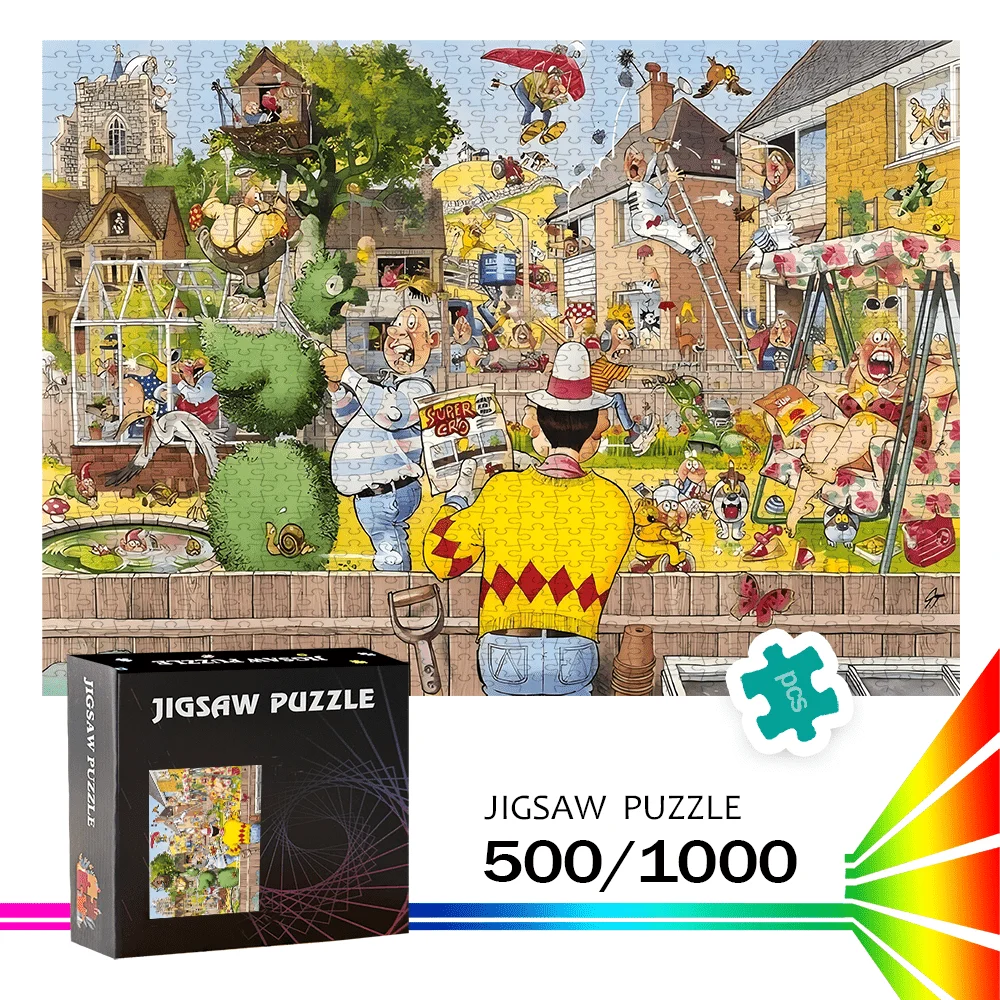 500/1000 elementów Puzzle - Gra na prezent dla rodziny, dekoracja domu, wyzwanie dla mózgu - Wysokiej jakości puzzle zaprojektowane dla...