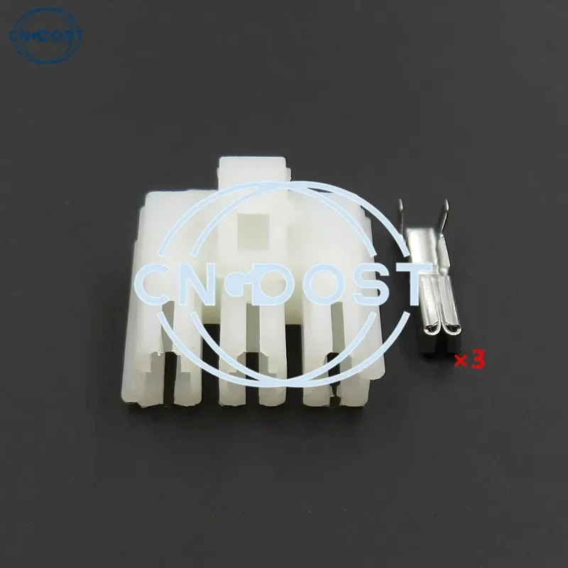 1 Set 3 Pin Automobile Cable Connector Electric Wiring Plug Socket With Terminals AC Assembly