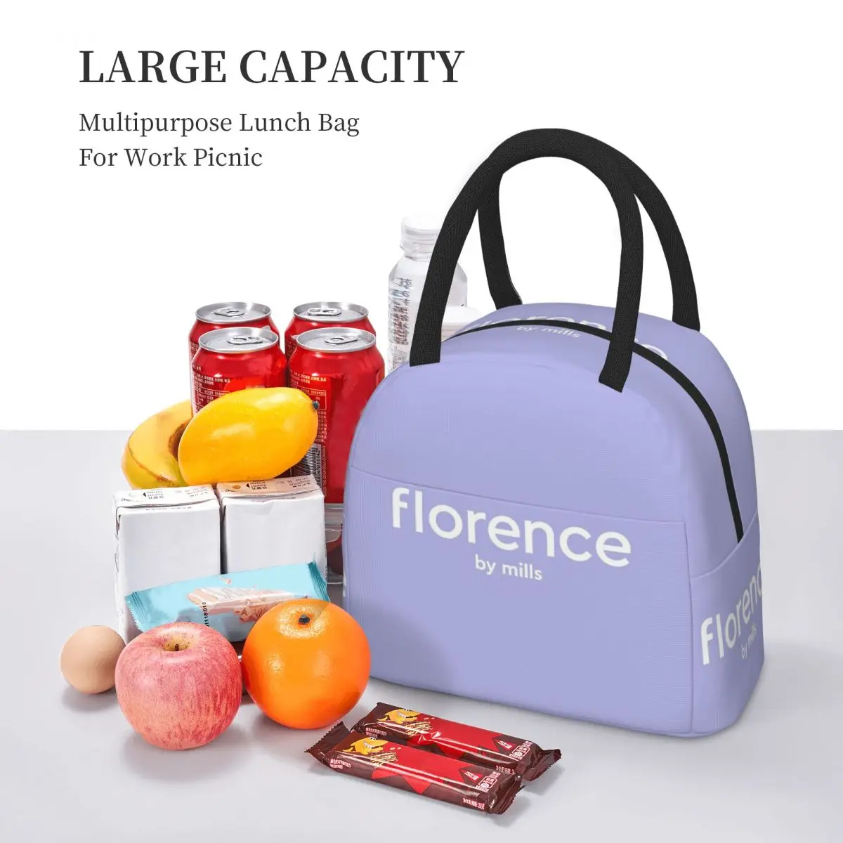 Bolsa térmica para el almuerzo Florence By Mills para mujer, caja térmica para oficina, caja térmica para comida, contenedor portátil para almuerzo