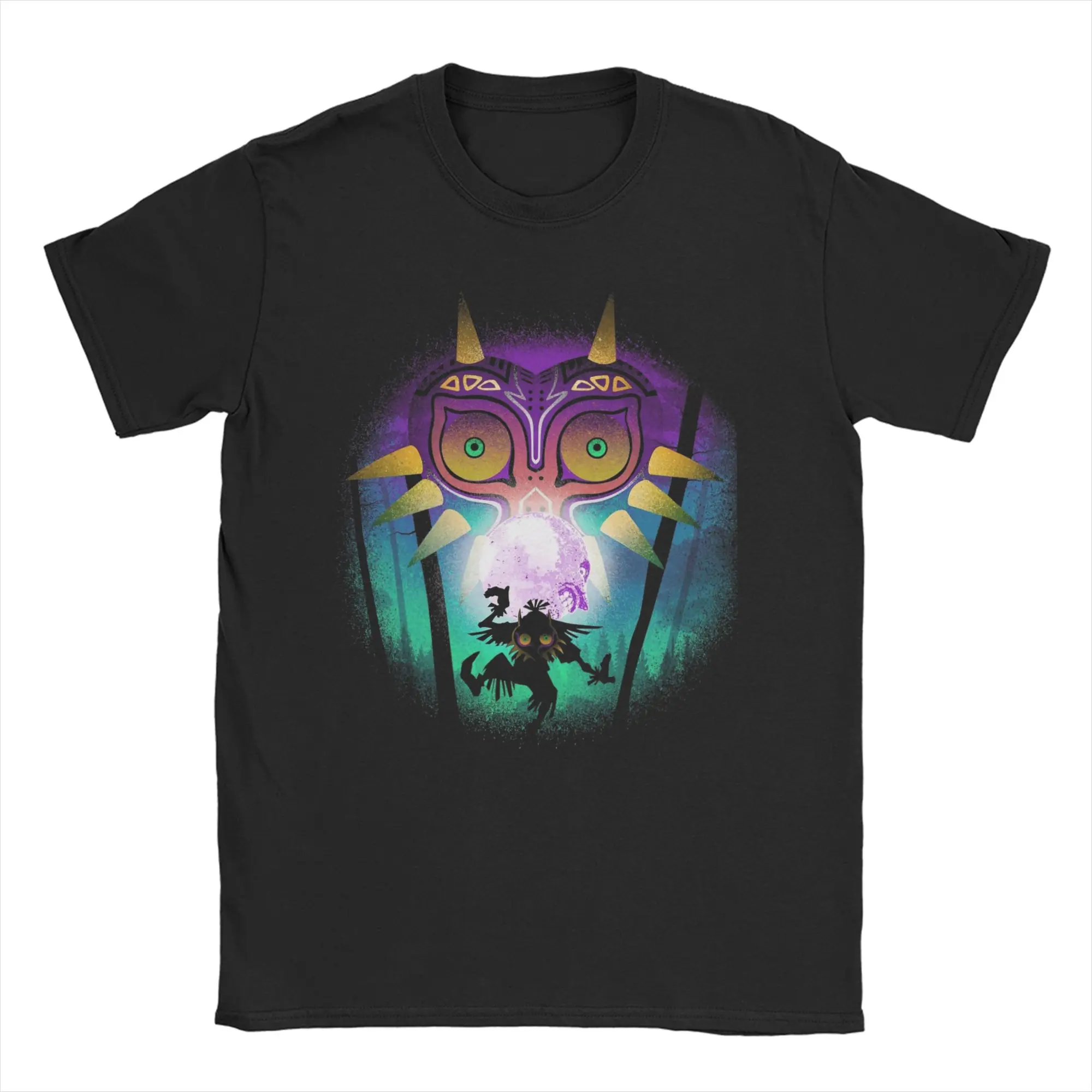 The Moon and The Mask Zeldas Legend T-Shirt for Men Women Amazing Cotton Tee Shirt Crewneck Short Sleeve T Shirts 6XL Clothing