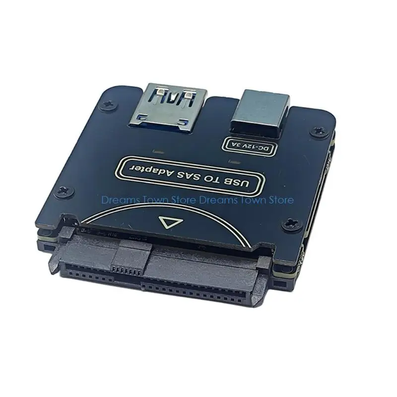 HX6A SASHDD ConverterCable With 5Gbps Transfer Speed CompatibleWith WindowSystems SupportsSATA/SASDrive 12V Power Input Need