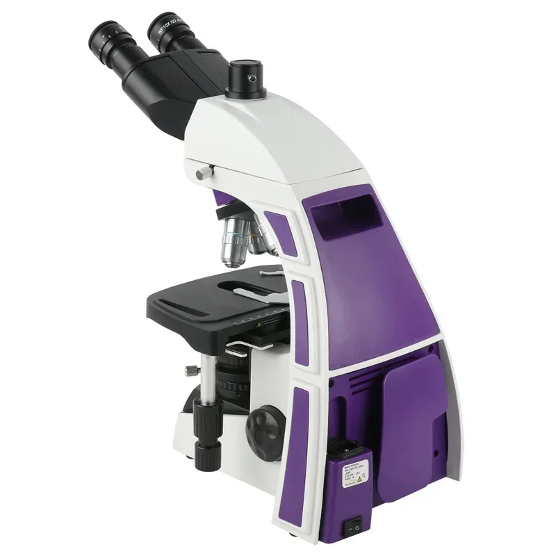 1000X Lab Medical Scientific Research Trinocular Binocular Biological Microscope Achromatic Correction Optical System 3W LED