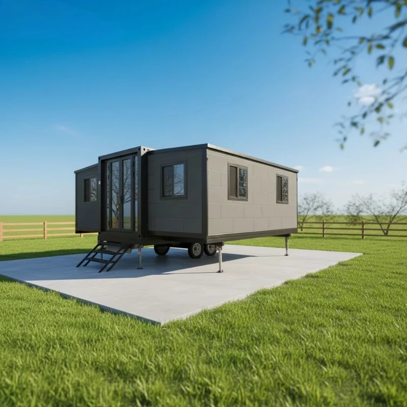 Ready to Ship Prefabricated 40Ft 20Ft Container Expandable House Two Bedroom Prefab Building Movable Home Granny Flat