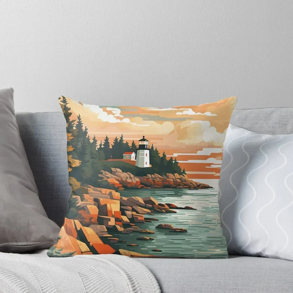 Acadia National Park Throw Pillow luxury sofa pillows Luxury Pillow Case pillow