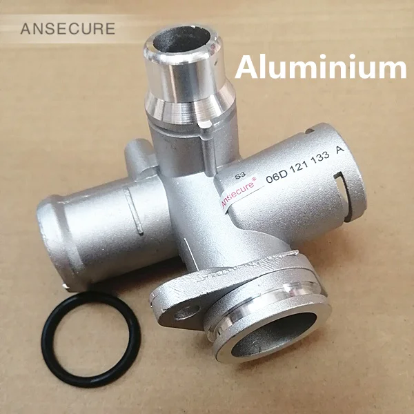 Aluminiowy kołnierz płynu chłodzącego fajka wodna silnika dla Audi A4 B7 2.0 A6 C6 2.0 06 d121132c 06 d121132a