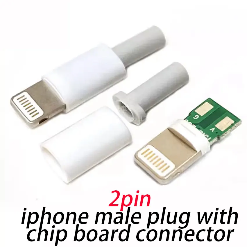 

5/10Sets Lightning Dock USB Plug With Chip Board Male Connector welding Data OTG Line Interface DIY Data Cable For Iphone