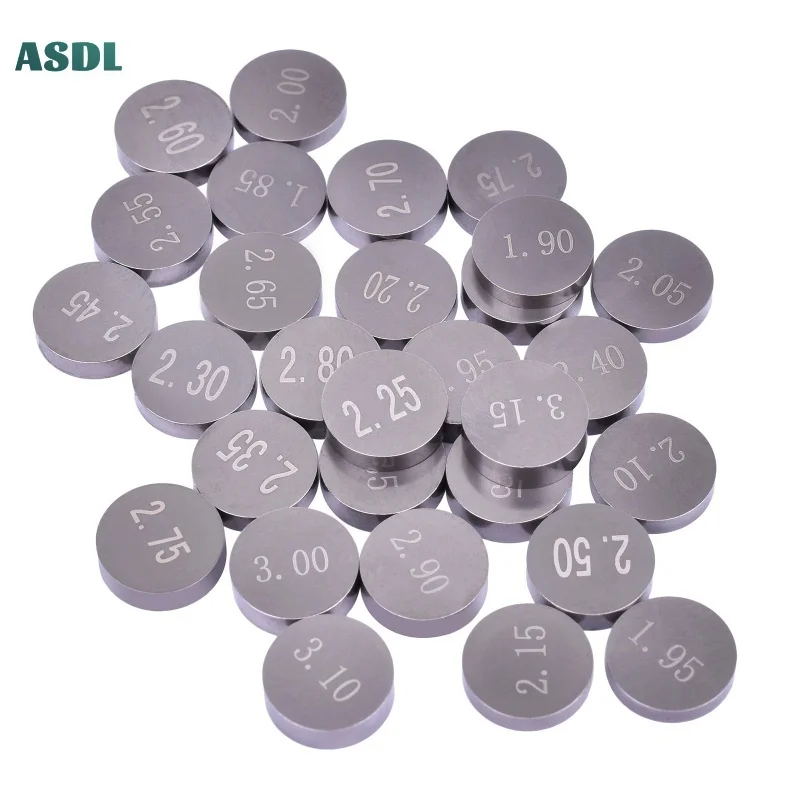 3pc/5pc/55Pcs Motorcycle Engine Parts Adjustable Valve Pad Shims Diameter 10mm Complete Valve Shim Cams 1.85-3.20 1.875-3.175