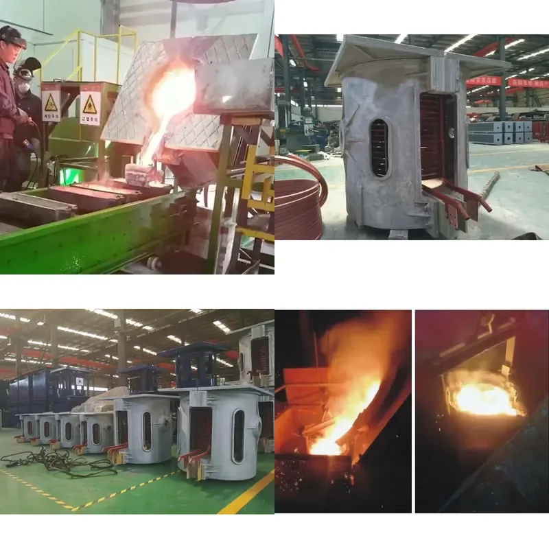 2026 Hot HTGP 1000KG 1 2T Ton Industrial Electrical Induction Iron Melting Furnace Steel Smelters Oven for stanley Steel
